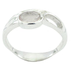 Rose Quartz Solitaire African Silver Pink Gemstones Featherlight Traditional Ring Jewellery