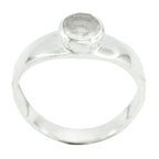 Rose Quartz Solitaire Korean 92.5 Silver Pink Gemstones Whisper thin Modern Ring Jewellery