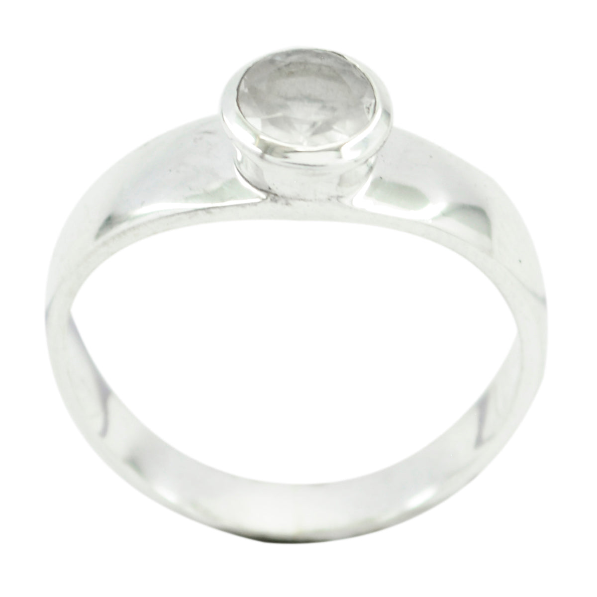 Rose Quartz Solitaire Korean 92.5 Silver Pink Gemstones Whisper thin Modern Ring Jewellery