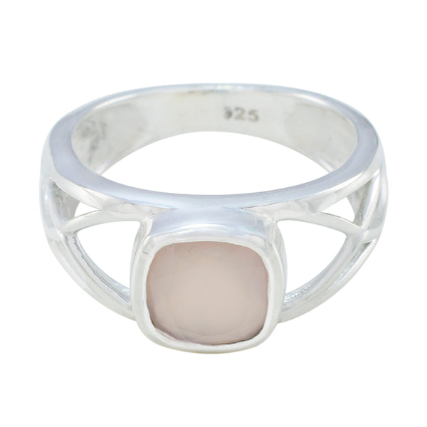 Rose Quartz Solitaire Russian Silver Pink Gemstones Tiny Fairytale Ring Jewellery