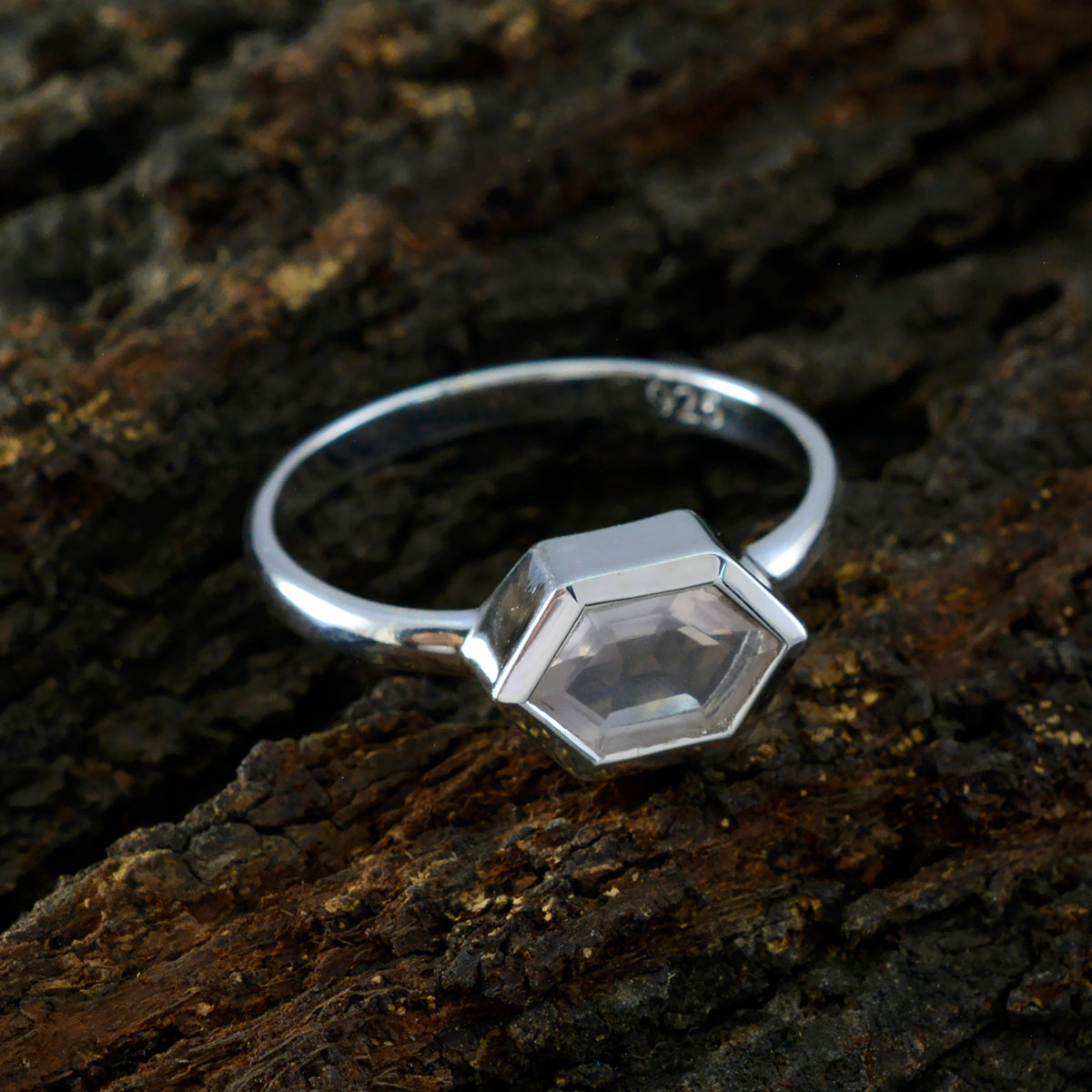 Rose Quartz Solitaire Turkish Silver Pink Gemstones Dainty Luxurious Ring Jewellery