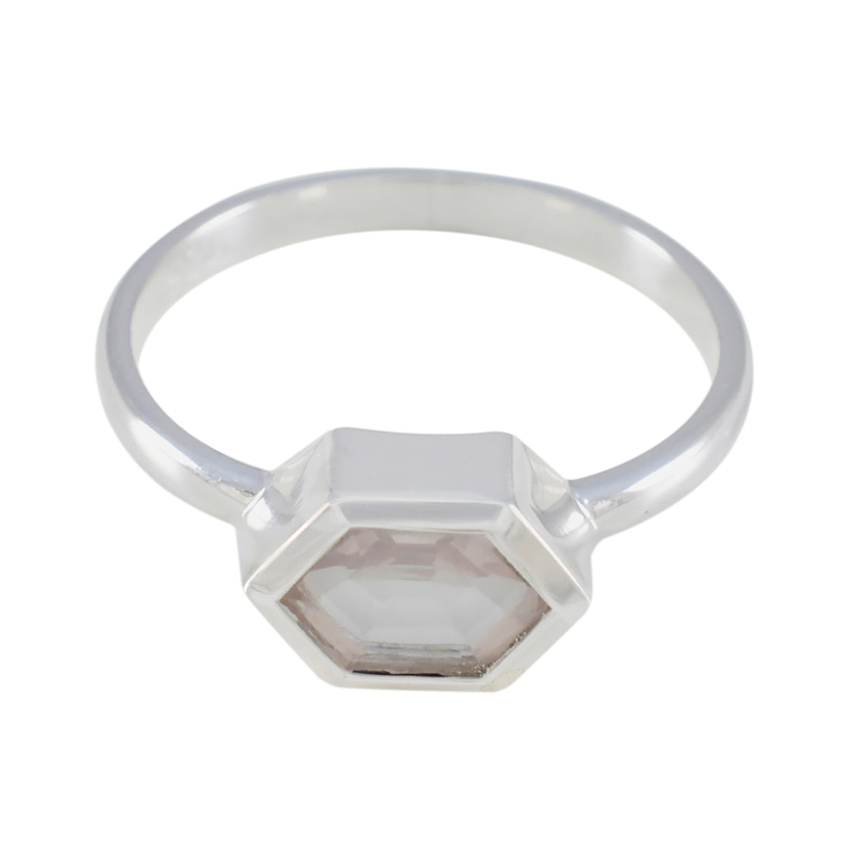 Rose Quartz Solitaire Turkish Silver Pink Gemstones Dainty Luxurious Ring Jewellery