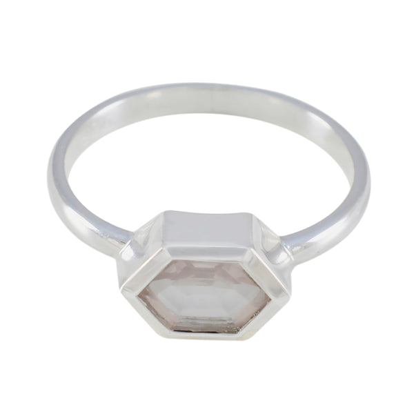 Rose Quartz Solitaire Turkish Silver Pink Gemstones Dainty Luxurious Ring Jewellery