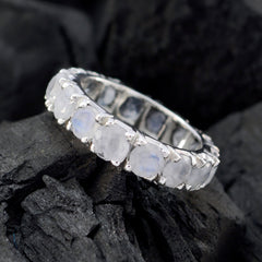 Rose Quartz multiple Japanese Silver Pink Gems Dainty Eternity Band Jewellery