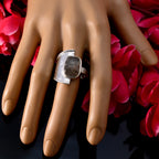 Rutile Quartz Solitaire French 925 Sterling Silver Black Gems Essential  Contemporary Ring Jewelry