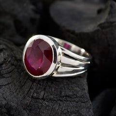 Ruby Cz Solitaire Moroccan 925 Silver Red Gemstone Essential  Cultural Ring Jewelry