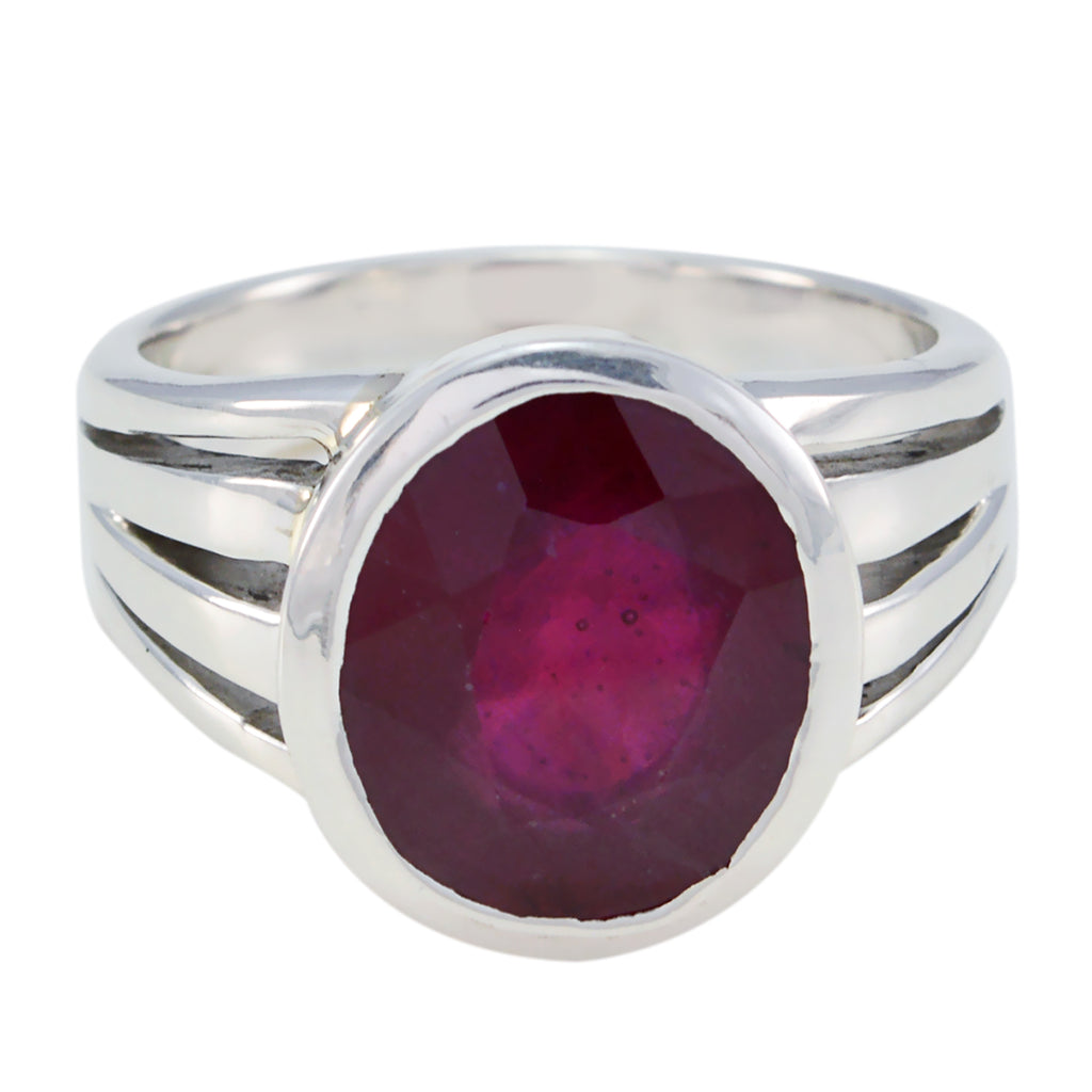 Ruby Cz Solitaire Moroccan 925 Silver Red Gemstone Essential  Cultural Ring Jewelry