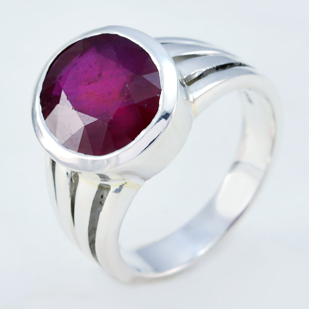 Ruby Cz Solitaire Moroccan 925 Silver Red Gemstone Essential  Cultural Ring Jewelry