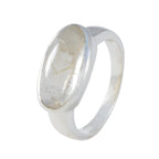 Rutile Quartz Solitaire American Silver Yellow Gemstone Whisper thin Modern Ring Jewelry