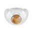Rutile Quartz Solitaire Indian 92.5 Silver Yellow Gemstones Eye catching Sophisticated Ring Jewellery