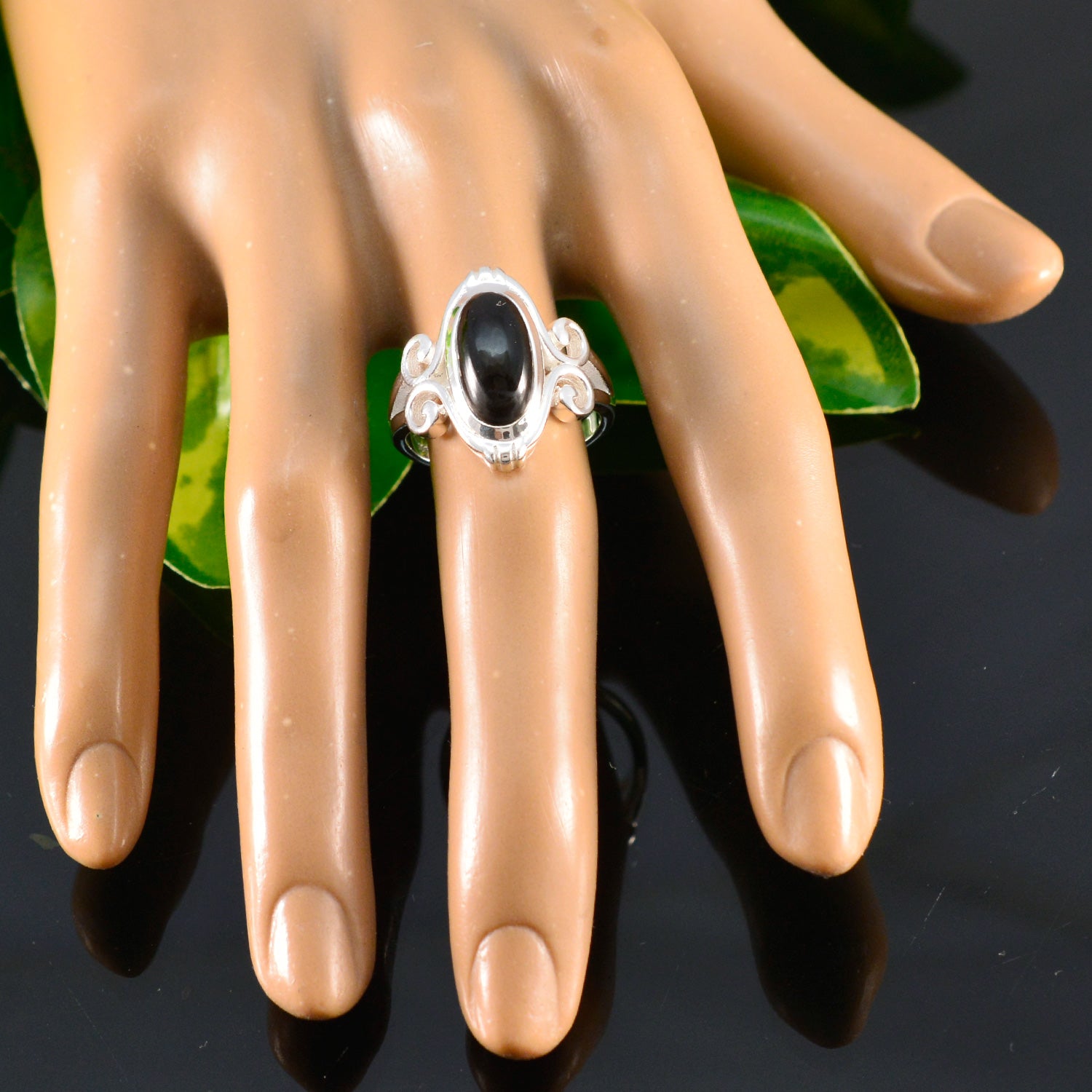 Smoky Quartz Solitaire Indian 925 Silver Brown Gemstones Classic Glamorous Ring Jewellery