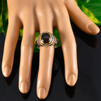 Smoky Quartz Solitaire Spanish 925 Sterling Silvers Brown Gems Eye catching Filigree Ring Jewellery