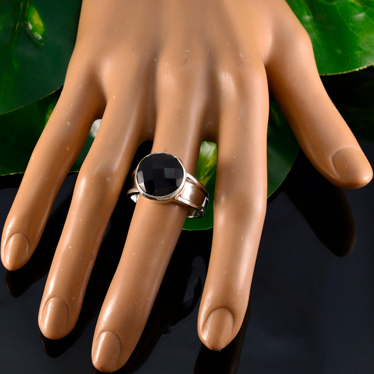 Smoky Quartz Solitaire Indian 925 Sterling Silver Brown Gemstones Versatile Feminine Ring Jewelry