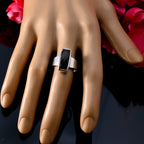 Smoky Quartz Solitaire Moroccan 92.5 Silver Brown Gemstone Eye catching Abstract Ring Jewelry