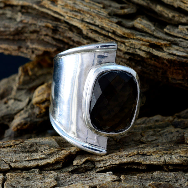 smoky quartz Solitaire African 925 Silver Brown Gemstones Versatile Armor Ring Jewellery