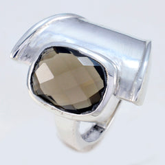 smoky quartz Solitaire African 925 Silver Brown Gemstones Versatile Armor Ring Jewellery