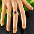 Smoky Quartz Solitaire Egyptian 925 Sterling Silver Brown Gems Classic Contemporary Ring Jewelry