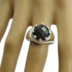smoky quartz Halo Russian Silver Brown Gemstones Versatile Trendy Ring Jewelry
