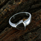 Smoky Quartz Solitaire Turkish Silver Brown Gemstones Tiny Artisan Ring Jewellery