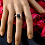 Smoky Quartz Solitaire African 925 Silver Brown Gemstones Featherlight Artisan Ring Jewelry