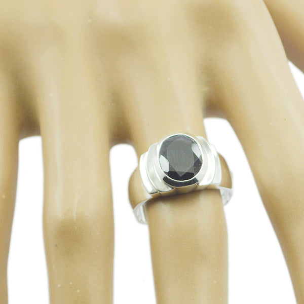 smoky quartz Solitaire French 925 Sterling Silver Brown Gemstones Eye catching Promise Ring Jewelry