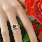 smoky quartz Solitaire American Silver Brown Gemstones Whisper thin Abstract Ring Jewelry