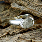 smoky quartz Solitaire Egyptian 925 Silver Brown Gemstone Eye catching Love Ring Jewellery