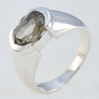 smoky quartz Solitaire Egyptian 925 Silver Brown Gemstone Eye catching Love Ring Jewellery