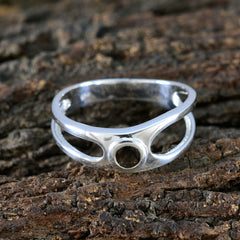 smoky quartz Solitaire American Sterling Silver Brown Gems Dainty Romantic Ring Jewellery