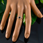 Smoky Quartz Solitaire Japanese 925 Sterling Silver Brown Gems Elegant  Graceful Ring Jewelry