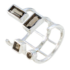 smoky quartz quarter Egyptian 92.5 Silver Brown Gemstone Mid weight Signet Ring Jewellery