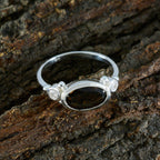 Smoky Quartz Trilogy Turkish 925 Sterling Silver Brown Gemstones Whisper thin Romantic Ring Jewellery