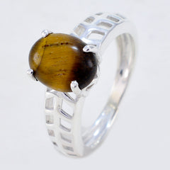 Tiger Eye Solitaire Australian 925 Sterling Silver Brown Gemstones Whisper thin Filigree Ring Jewelry