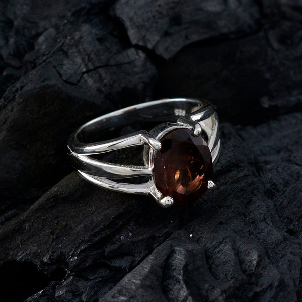 Tourmaline Solitaire French Sterling Silver multicolor Gems Slim Cultural Ring Jewelry
