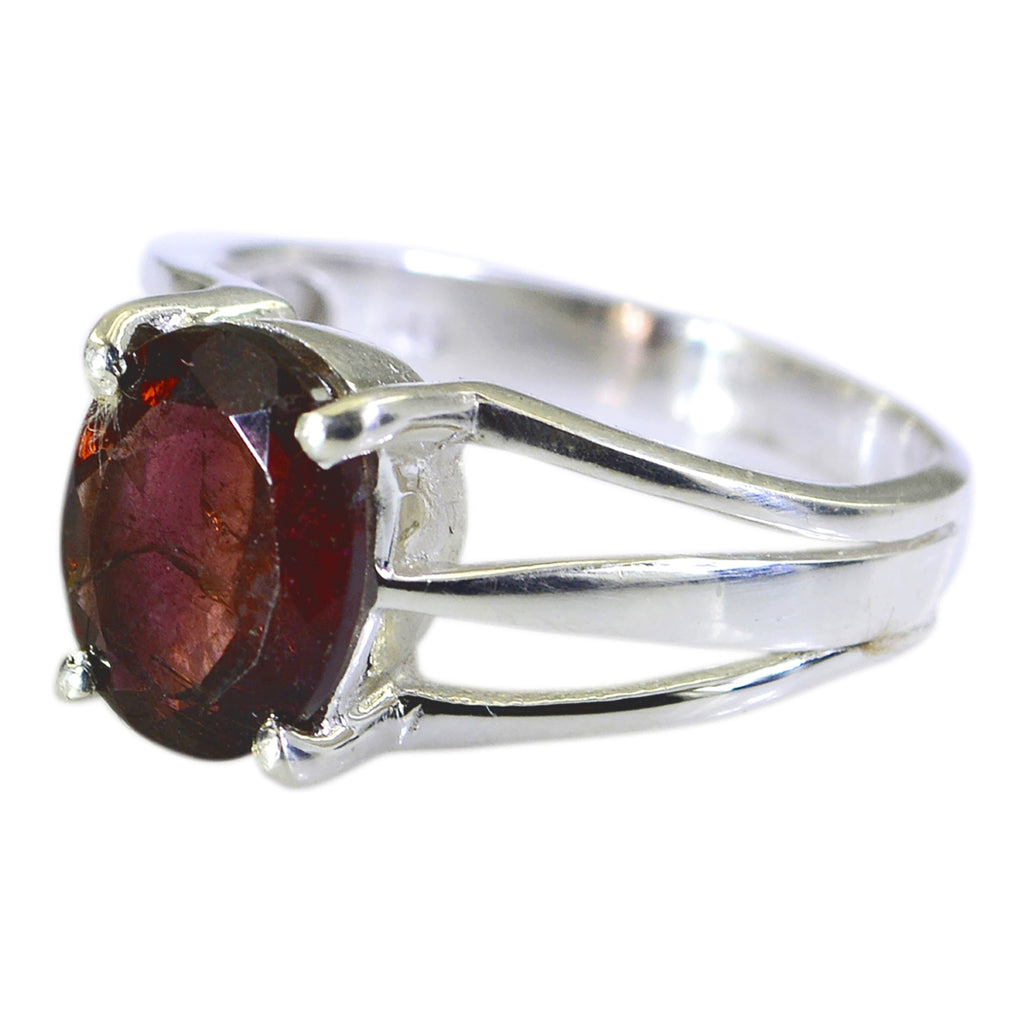 Tourmaline Solitaire French Sterling Silver multicolor Gems Slim Cultural Ring Jewelry