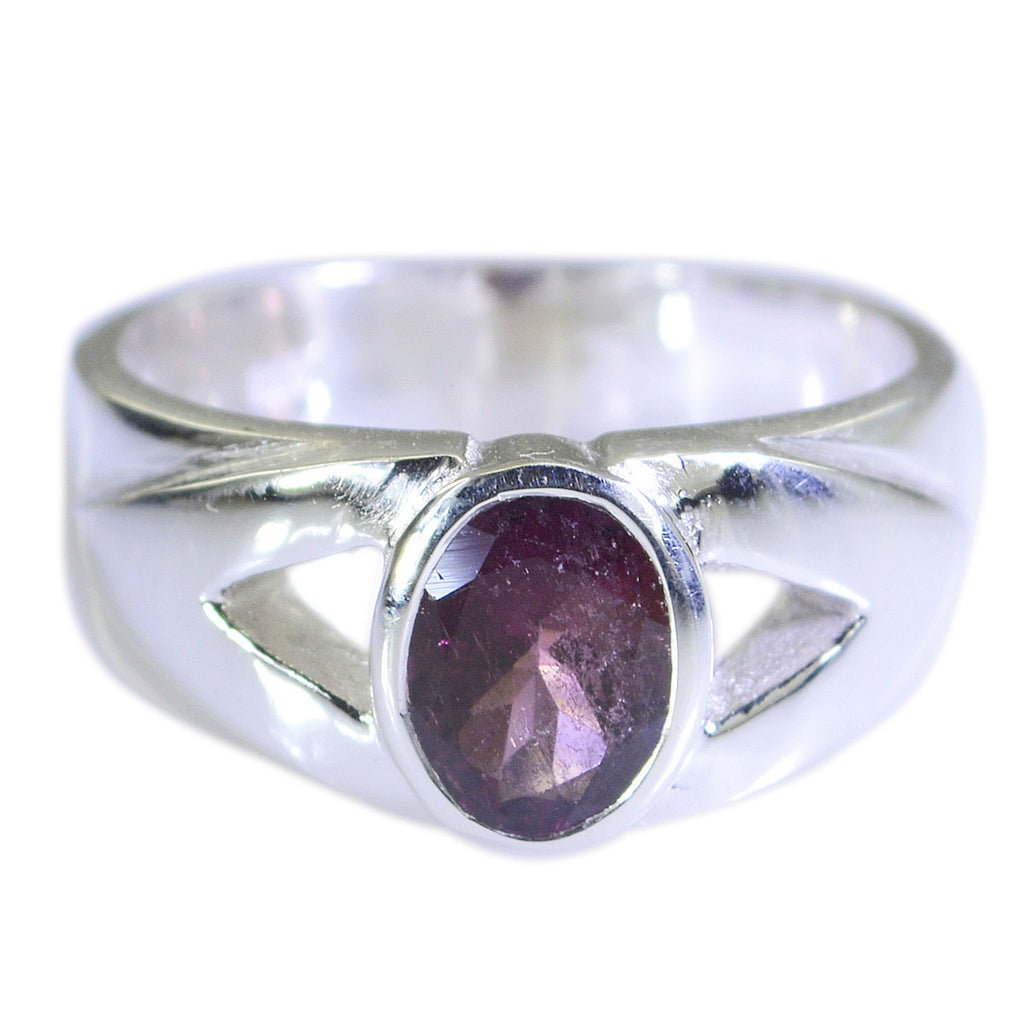 Tourmaline Solitaire Indian Sterling Silver multicolor Gems Essential  Armor Ring Jewellery