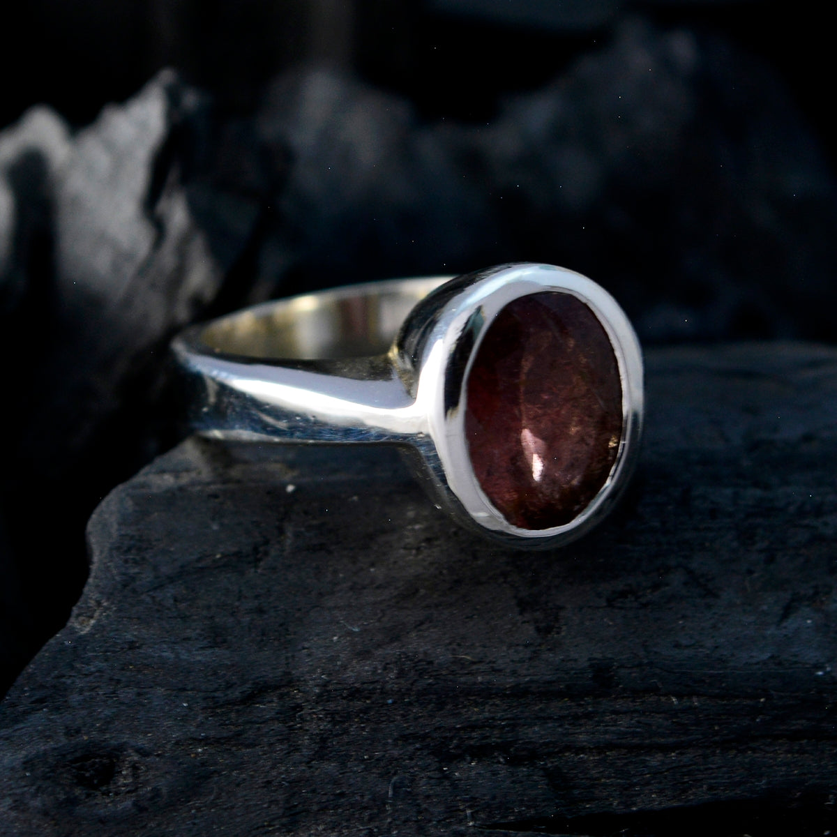 Tourmaline Solitaire Russian 925 Sterling Silver multicolor Gemstone Eye catching propsel Ring Jewelry