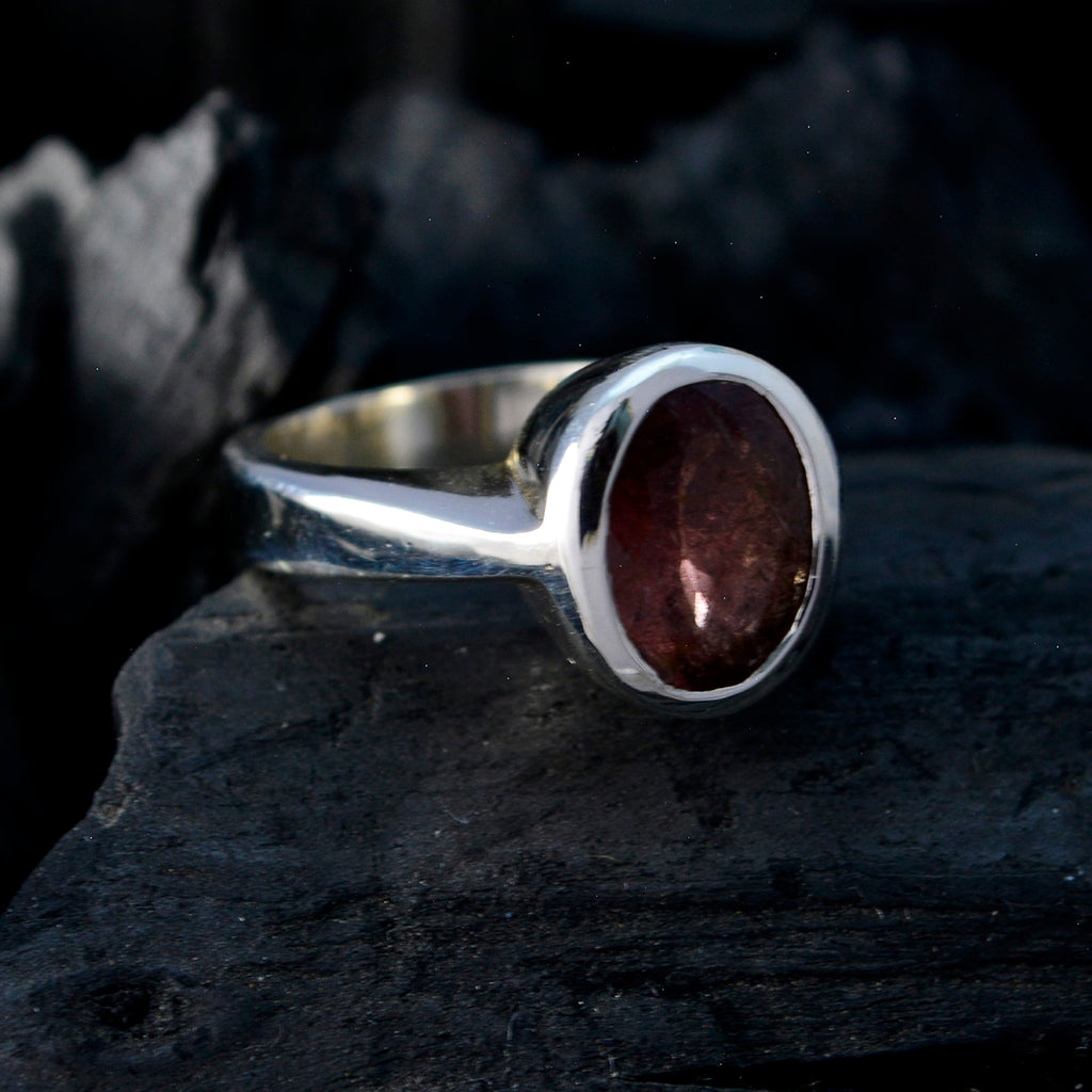Tourmaline Solitaire Russian 925 Sterling Silver multicolor Gemstone Eye catching propsel Ring Jewelry
