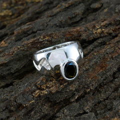 Tourmaline Solitaire German Silver multicolor Gemstone Essential  Cultural Ring Jewelry