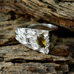 Tourmaline Solitaire Spanish Silver multicolor Gems Mid weight Rope Wire Ring Jewelry