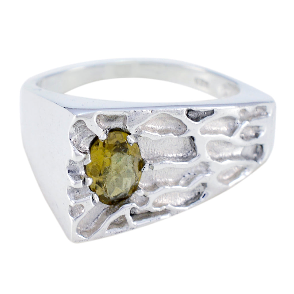Tourmaline Solitaire Spanish Silver multicolor Gems Mid weight Rope Wire Ring Jewelry