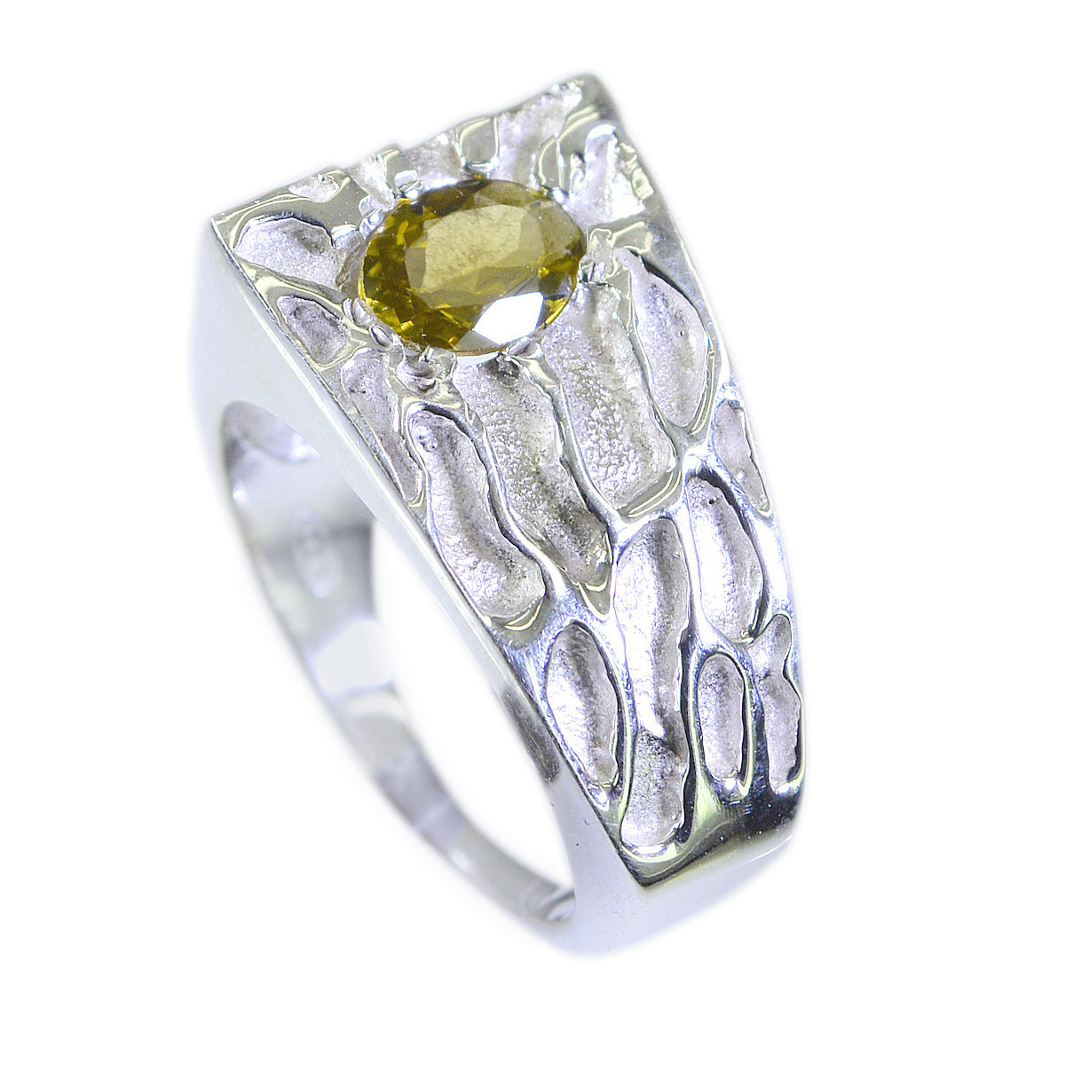 Toermalijn Solitaire Spaans Zilver veelkleurige Edelstenen Middelzware Touw-Draad Ring Sieraden Secundaire afbeelding