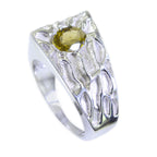 Tourmaline Solitaire Spanish Silver multicolor Gems Mid weight Rope Wire Ring Jewelry