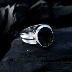 Tourmaline Solitaire Russian 92.5 Silver multicolor Gemstone Mid weight Fairytale Ring Jewelry