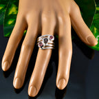 Tourmaline Trilogy Indian Sterling Silver multicolor Gemstones Essential  Modern Ring Jewelry