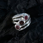 Tourmaline Trilogy Indian Sterling Silver multicolor Gemstones Essential  Modern Ring Jewelry