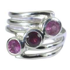 Tourmaline Trilogy Indian Sterling Silver multicolor Gemstones Essential  Modern Ring Jewelry