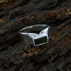 Tourmaline Solitaire American 925 Silver multicolor Gemstone Whisper thin Contemporary Ring Jewelry