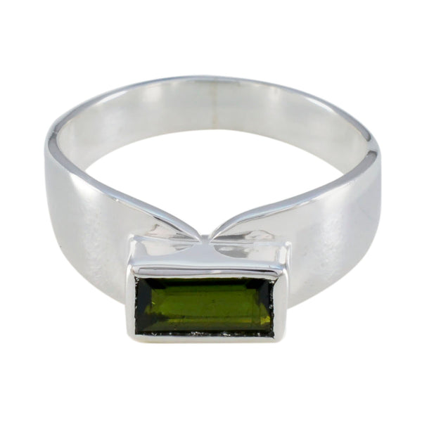 Tourmaline Solitaire American 925 Silver multicolor Gemstone Whisper thin Contemporary Ring Jewelry
