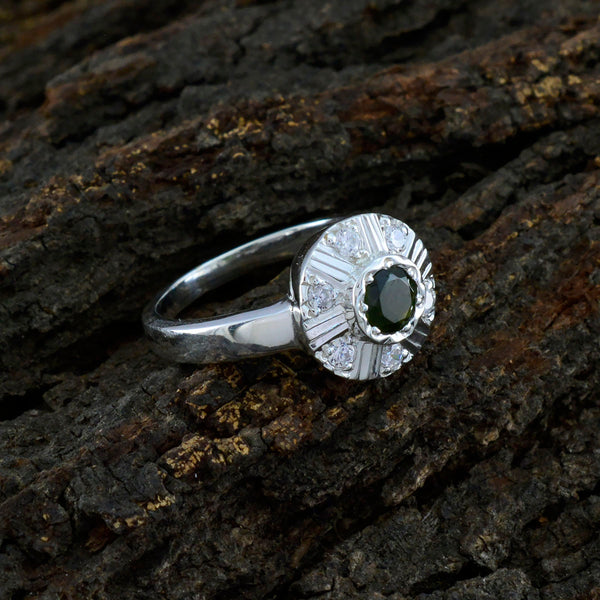 Tourmaline Halo Indian Sterling Silver multicolor Gemstone Featherlight Glamorous Ring Jewellery